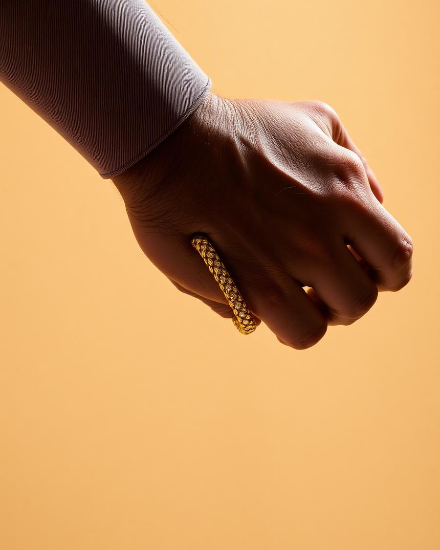 Bracelete Elo Masculino — semijoia com folheado a ouro 18k